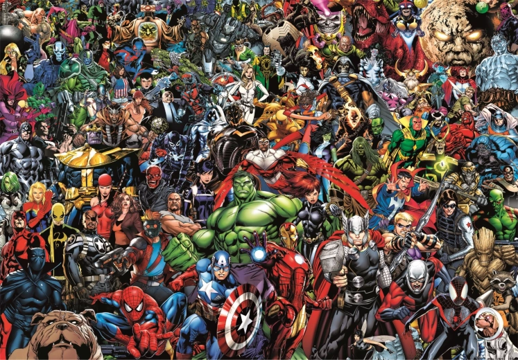 Puzzle de collection 1000 pièces Compact Puzzle Marvel