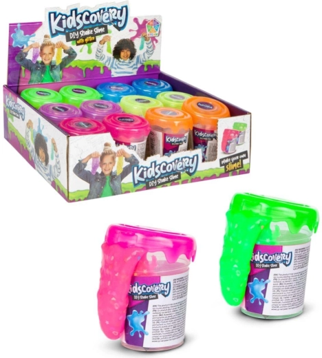 Kidscovery kit de fabrication de slime – 6 couleurs (12 pcs par boîte)