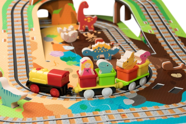 Locomotive à piles avec wagonnets