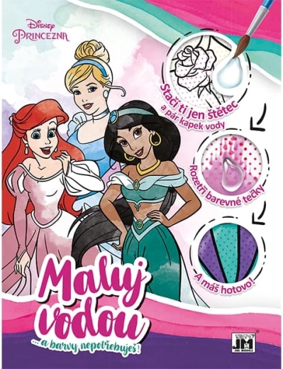 Peins avec de l’eau A4 Princesses Disney – coloriages magiques