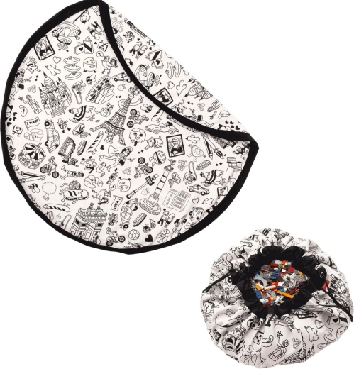 Play&Go tapis de jeu et sac à jouets Omy Paris Color My Bag