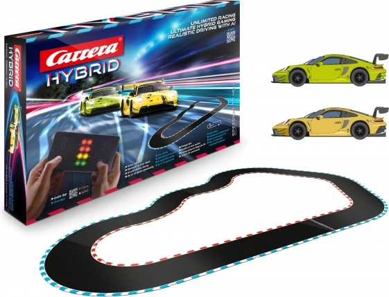Circuit Carrera Hybrid Speedway to Hell 6,09 m avec voitures Porsche 911