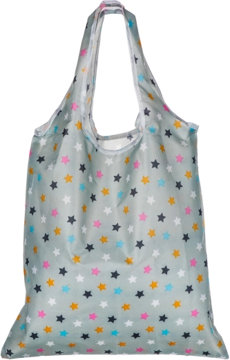 Sac de courses pliable à motif étoilé 59 × 37 cm