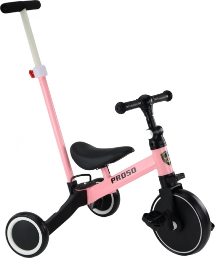 Tricycle avec poignée rose