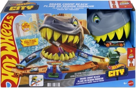 Hot Wheels City plage avec attaque de requin