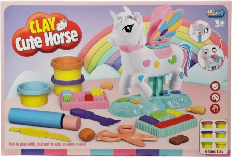 Kit créatif avec pâte à modeler Licorne - 1 pièce