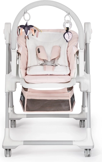 Confort et divertissement : inclinaison, repose-pieds et arche de jeux avec jouets
