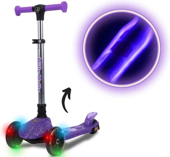 Trottinette enfant à trois roues Milly Mally Jelly violet