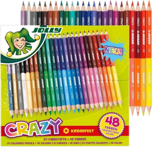Crayons doubles Crazy 24/48 couleurs