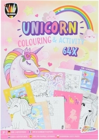 Livre de coloriage et d'activités pour enfants Licorne A4
