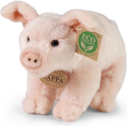 Cochon domestique en peluche Rappa debout, 20 cm, écoresponsable