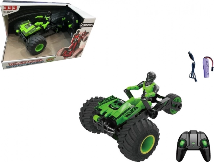 Tricycle RC vert avec 2,4G