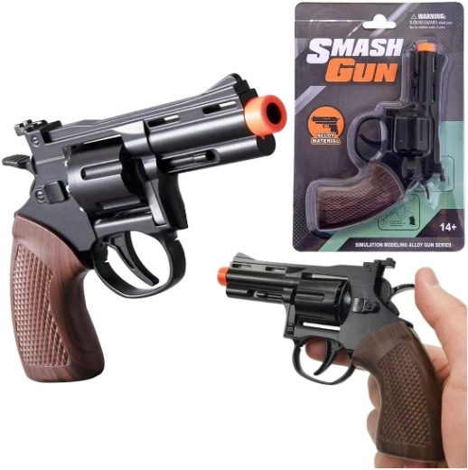 Revolver en métal à amorces Smash Gun – jouet pour petits shérifs