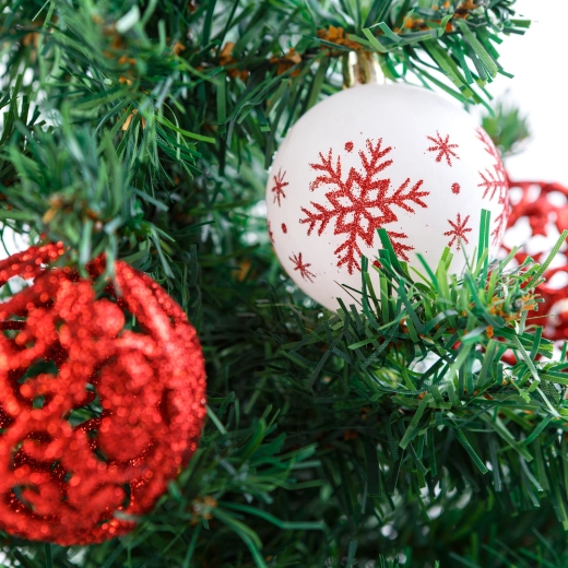 Ensemble de boules de Noël pour sapin de 6 cm, 12 pièces