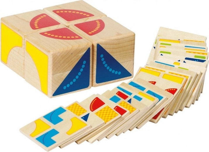 Puzzle En Bois Géométrique Pour Enfants 3 Ans Et Plus - Jeu Éducatif Logique Et Couleurs | Développe La Coordination Œil-Main