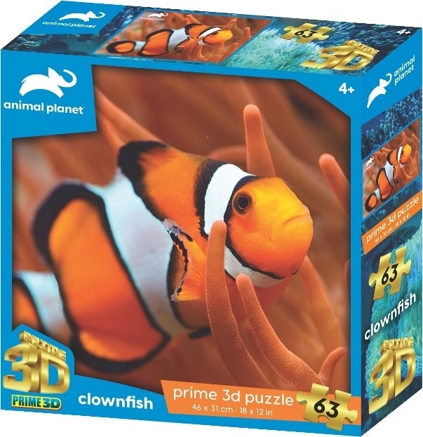 Puzzle 3D poisson-clown 63 pièces