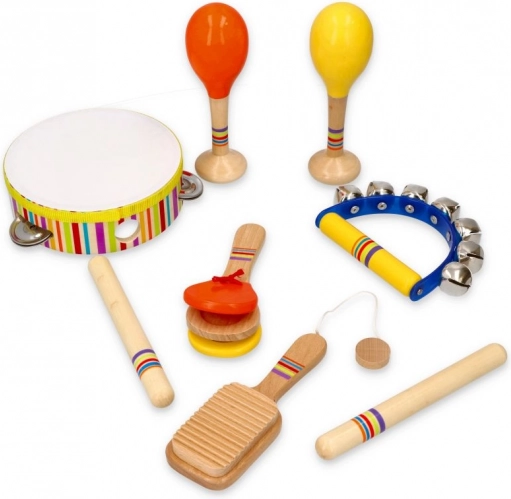 Ensemble d'instruments de musique arc-en-ciel