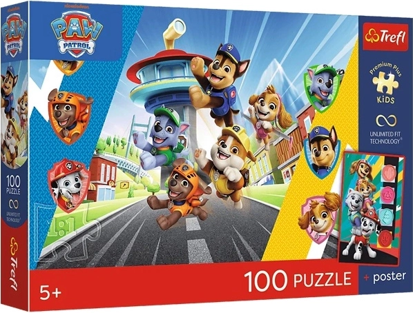 Puzzle Premium Plus Kids Pat’ Patrouille – Aventure canine 100 pièces