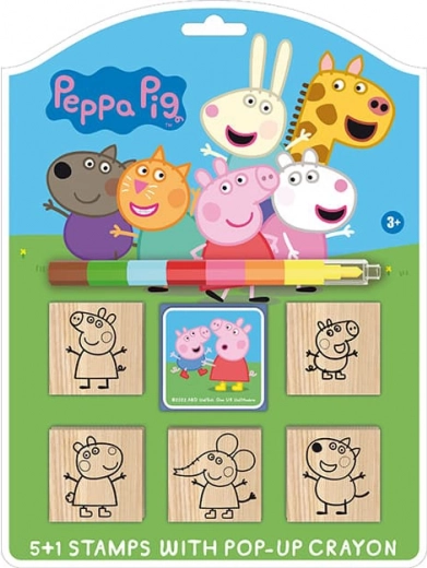 Ensemble de tampons Peppa Pig avec crayon de cire
