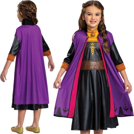 Costume enfant Anna La Reine des neiges 110–122 cm (5–6 ans)
