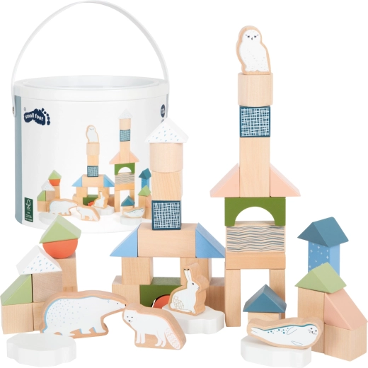 small foot Blocs de construction en bois Arctic