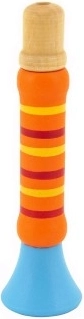 Sifflet en bois coloré 12 cm pour enfants