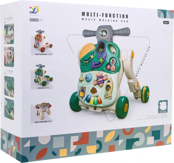 Jouet interactif 5‑en‑1 pour enfants – trotteur, draisienne, trottinette, table d’activités et panneau sensoriel (18+ mois)