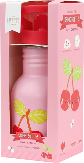 A Little Lovely Company bouteille en acier inoxydable 350 ml – cerises joyeuses
