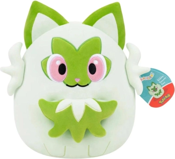 Squishmallows Pokémon Sprigatito coussin en peluche 25 cm