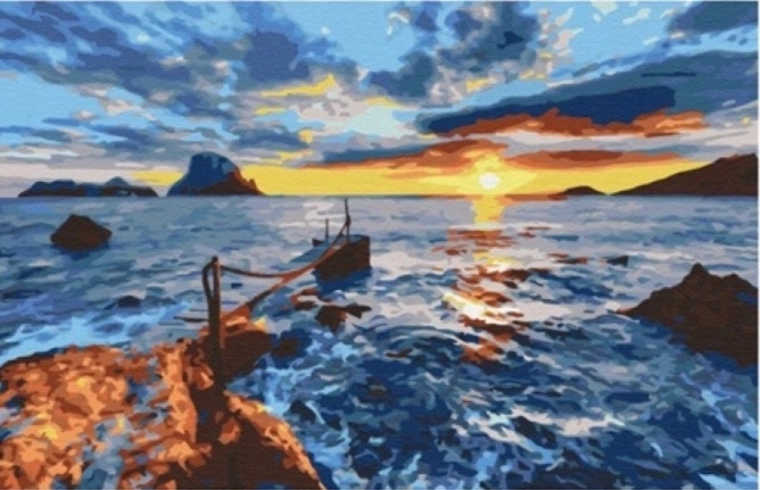 NORIMPEX Peinture par numéros Mer 40 × 50 cm