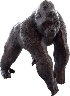 Figurine de gorille en plastique