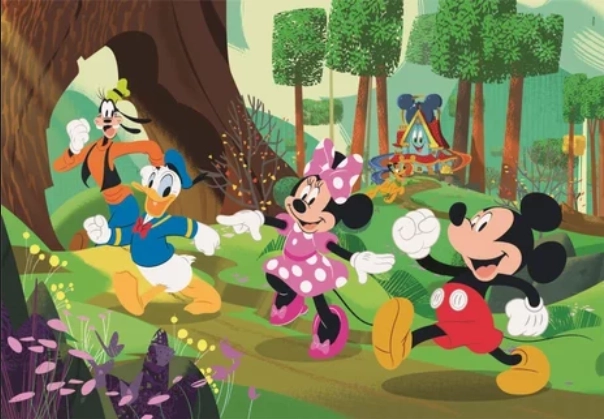 Puzzle maxi 104 pièces Disney Mickey et ses amis