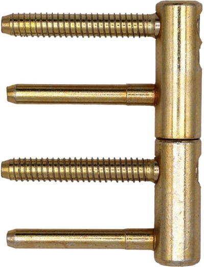 Charnière de porte TRIO 15, complète, zinc jaune (10 pcs)