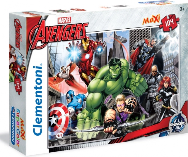 Puzzle CLEMENTONI Avengers Prêts pour le combat MAXI 104 pièces