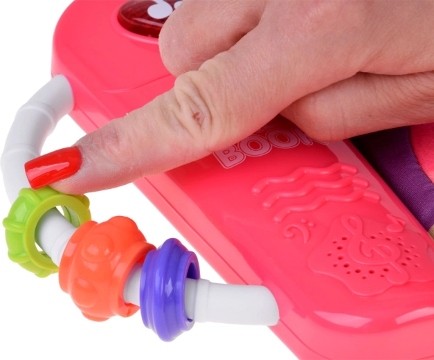 Anneau de dentition en silicone et perles à faire coulisser