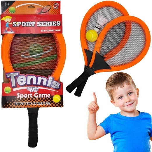 Ensemble de raquettes pour enfants Woopie pour le tennis et le badminton