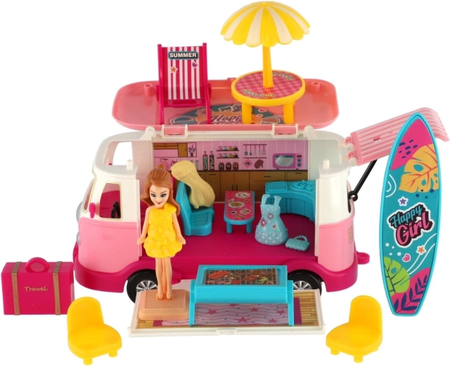 Camping-car ouvrant avec intérieur entièrement équipé