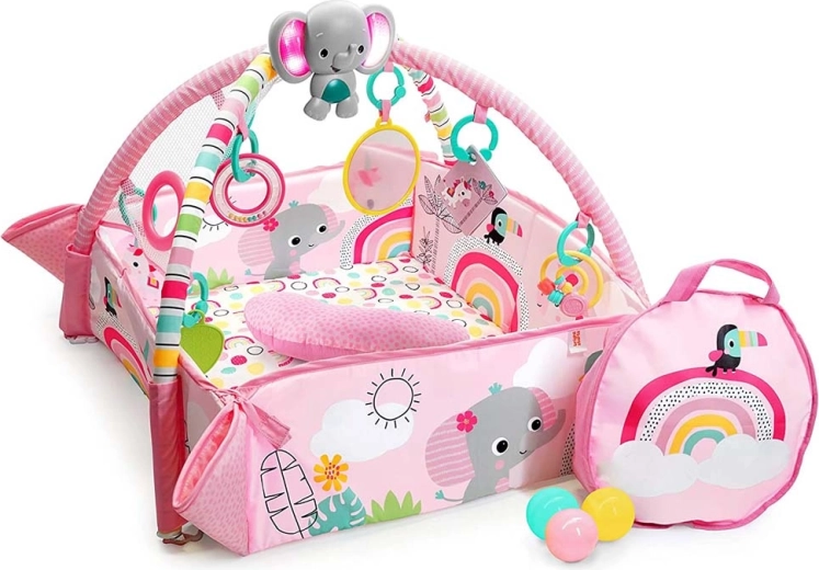 Tapis d’éveil Bright Starts 5-en-1 PiP Your Way Ball Play Rainbow Tropics