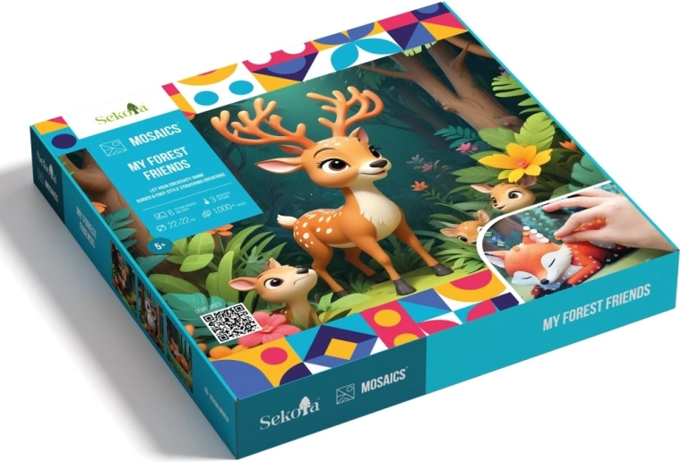 Sekoia mosaïques animaux de la forêt – kit créatif