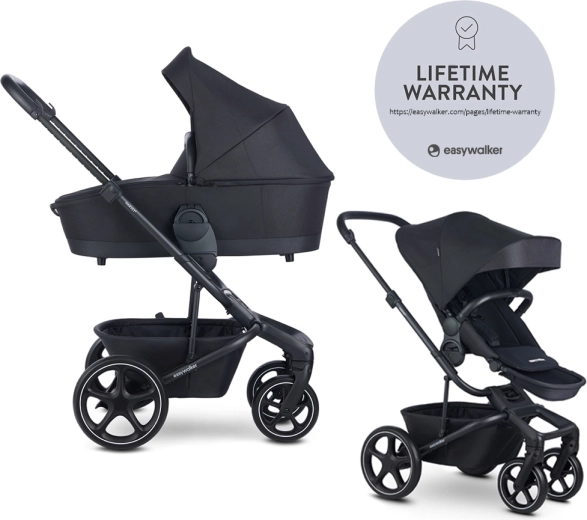 Poussette combinée EASYWALKER Harvey⁵ 2en1 LITE RWS – Midnight Black