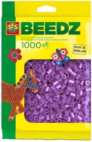 SES Creative Perles à repasser 1000 pcs violettes