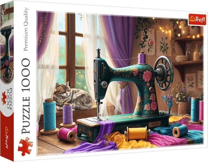 Puzzle 1000 pièces – mon atelier de couture Trefl