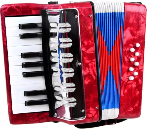 Accordéon musical pour enfants Harmonia – Rouge