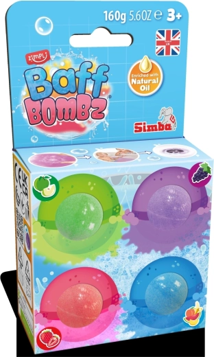 Baff Bombz bombes de bain parfumées 4 pièces
