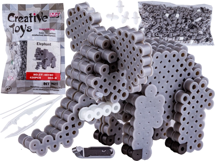 Perles à repasser 3D petit éléphant en sachet