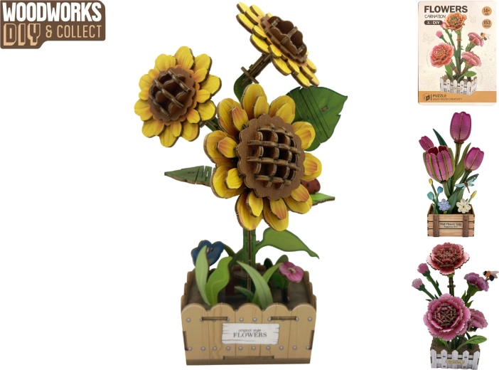 Kit de construction en bois fleur Woodworks