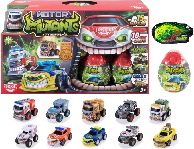 Œuf surprise avec véhicule MONSTER Motor Mutants Dickie - 1 pièce