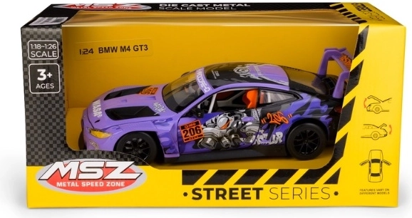 Modèle de course MSZ BMW M4 GT3 à l’échelle 1:24