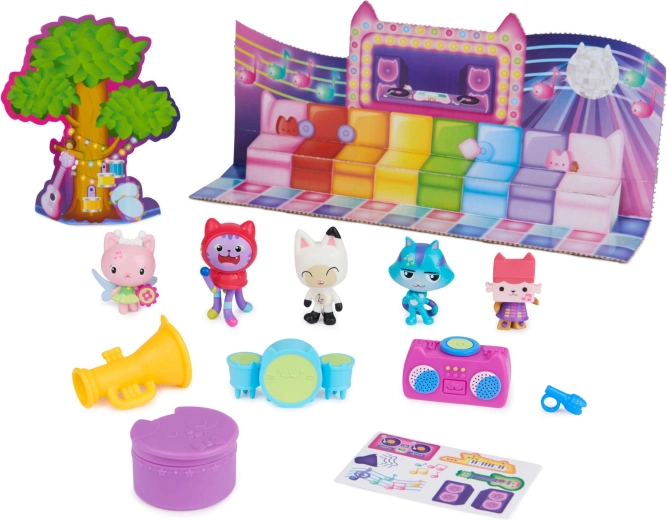 Scène musicale prête pour le concert