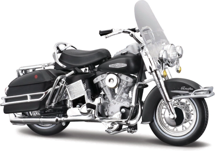 Modèle réduit de moto Harley-Davidson 1966 FLH Electra Glide 1:18